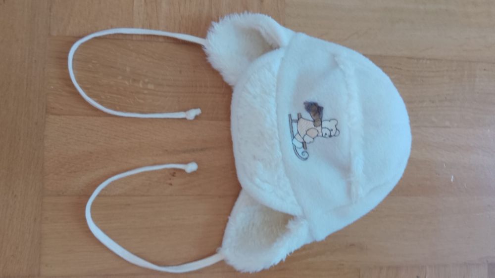 Czapeczka niemowlęca zimowa Rozmiar 44