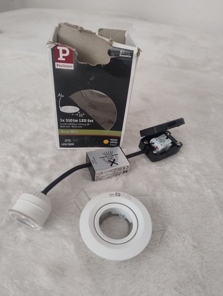 Nowe oczko LED 4W na 230V WW ciepłe światło białe łatwy montaż