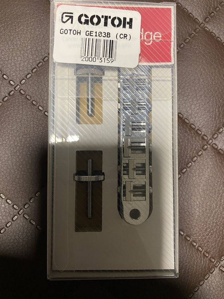Mostek tune-o-matic GOTOH GE103B CR + śruby Shaller