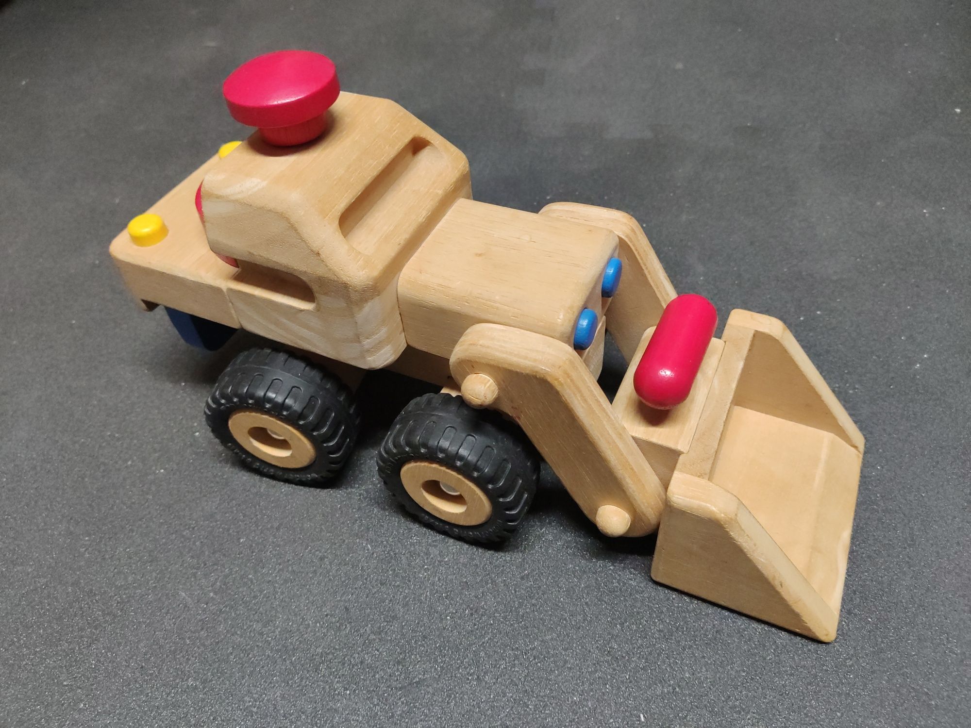 Camião articulado de madeira para crianças