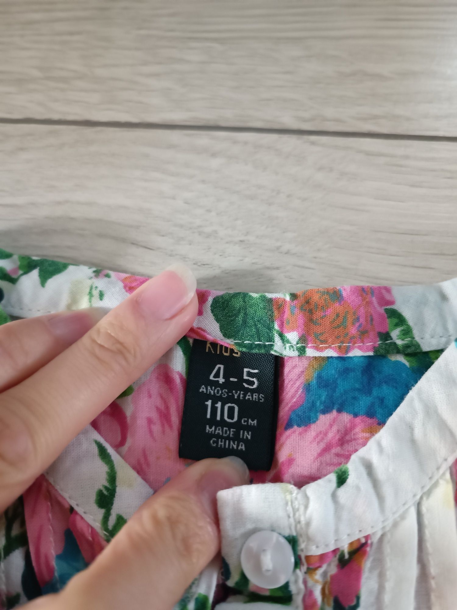 Tunika/bluzka zwiewna sukienka w kwiaty dla dziewczynki Kids r.110