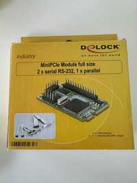 Delock Mini PCIe I/O PCIe full size 2 x Port szeregowy RS-232