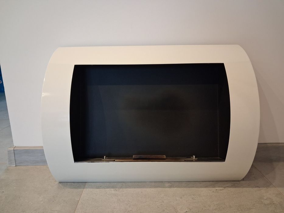 Biokominek wiszący biały 600x450