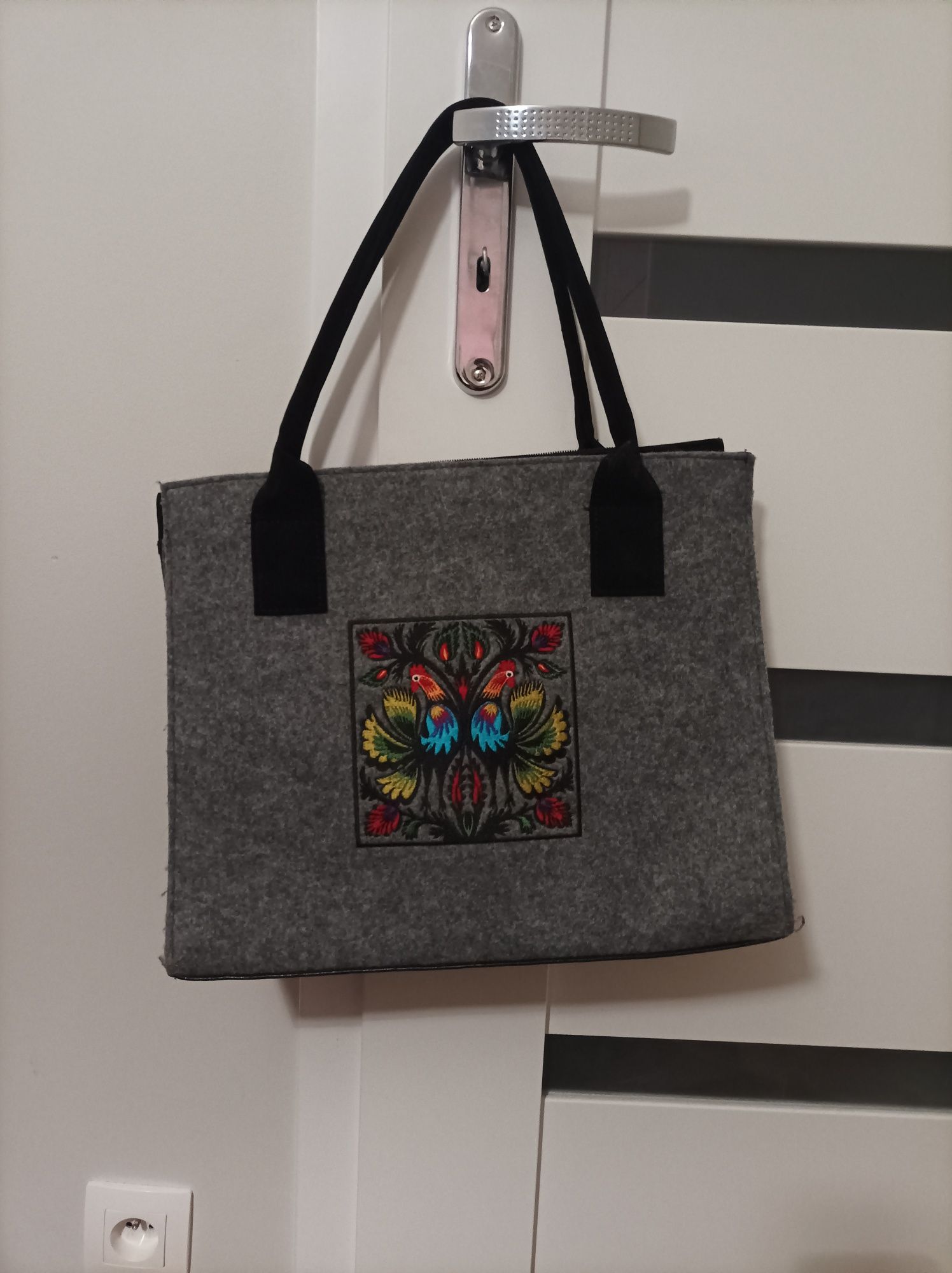 Torebka filcowa góralska