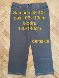 Samoon by gerry weber rozm 48 4XL szare brązowe damskie spodnie jeansy