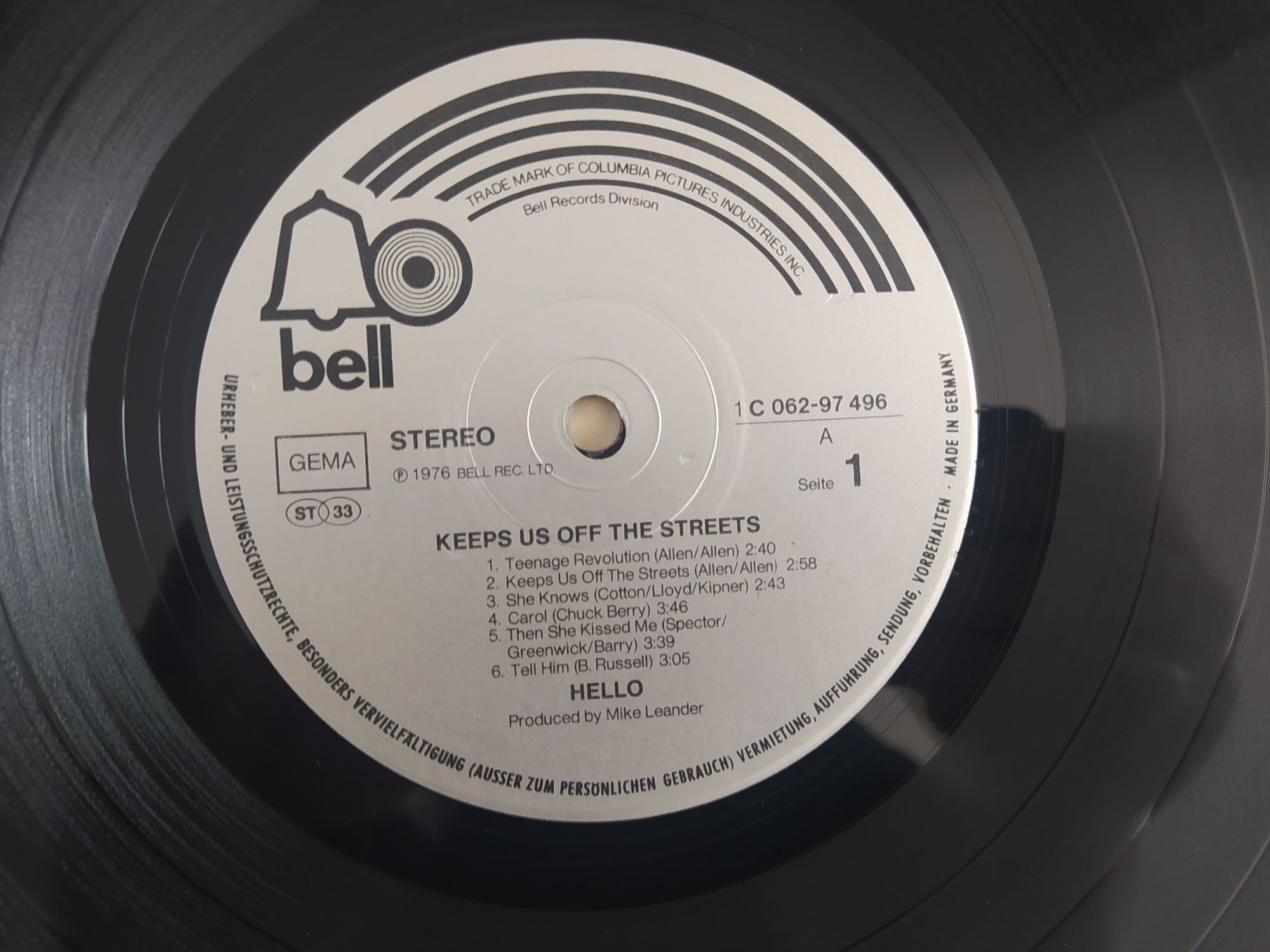 Hello – Keeps Us Off The Streets  EX