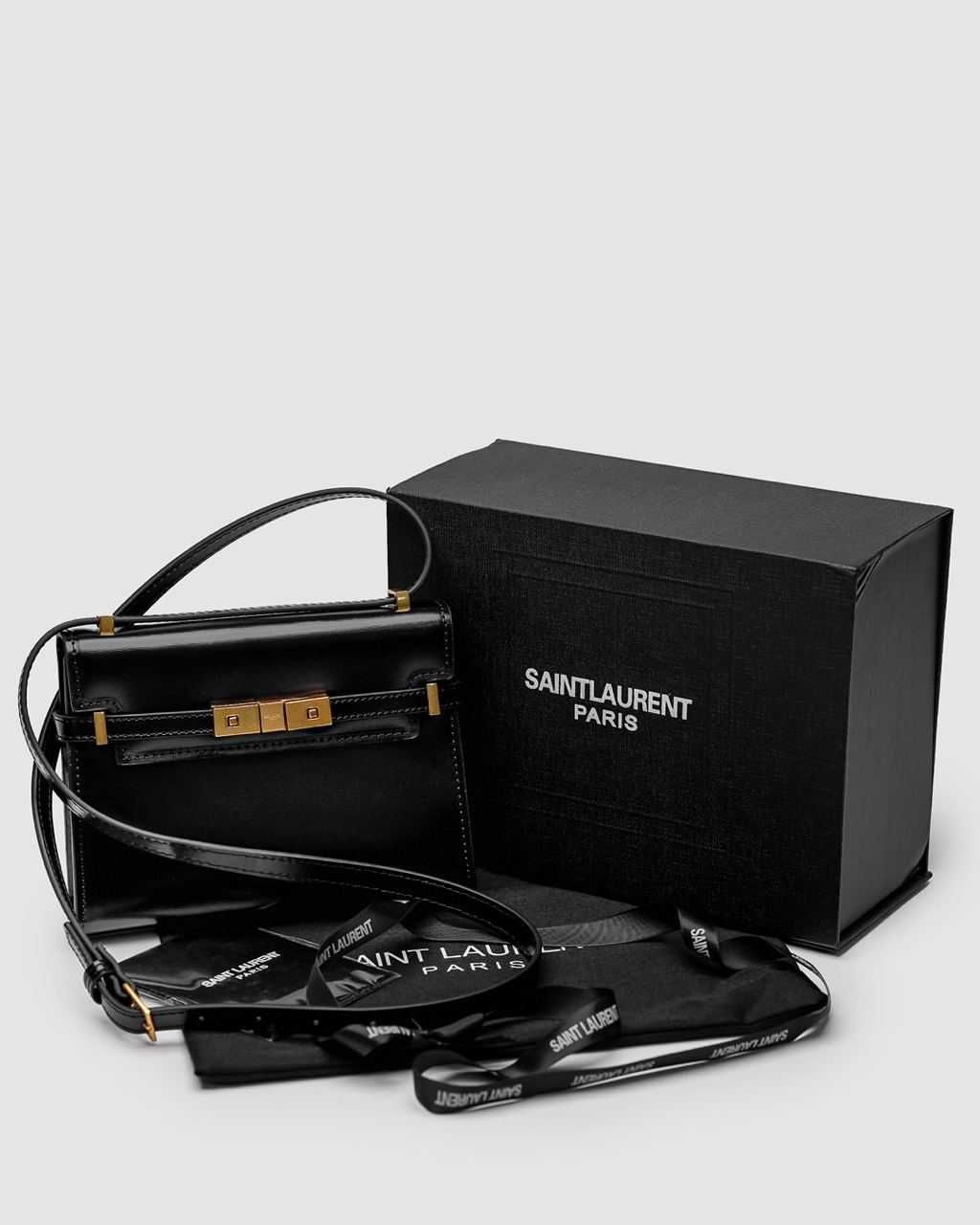 Жіноча Сумка Saint Laurent Manhattan Mini Leather Shoulder Bag