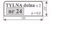 Szyby tylna dolna Ursus 912 C-385 C385 C 385 ACX165i