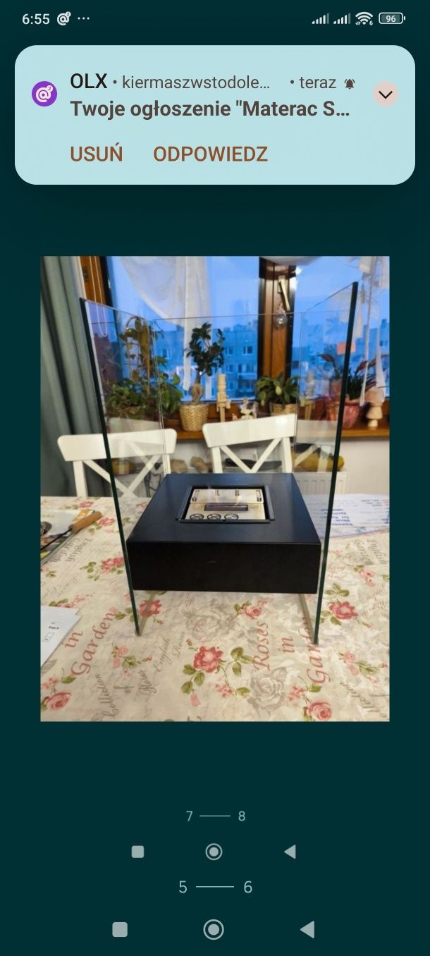 Kominek na biopaliwo koza piecyk jak nowy bio-kominek.
Stan idealny ,m