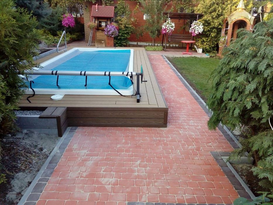 Укладка, монтаж террасной доски