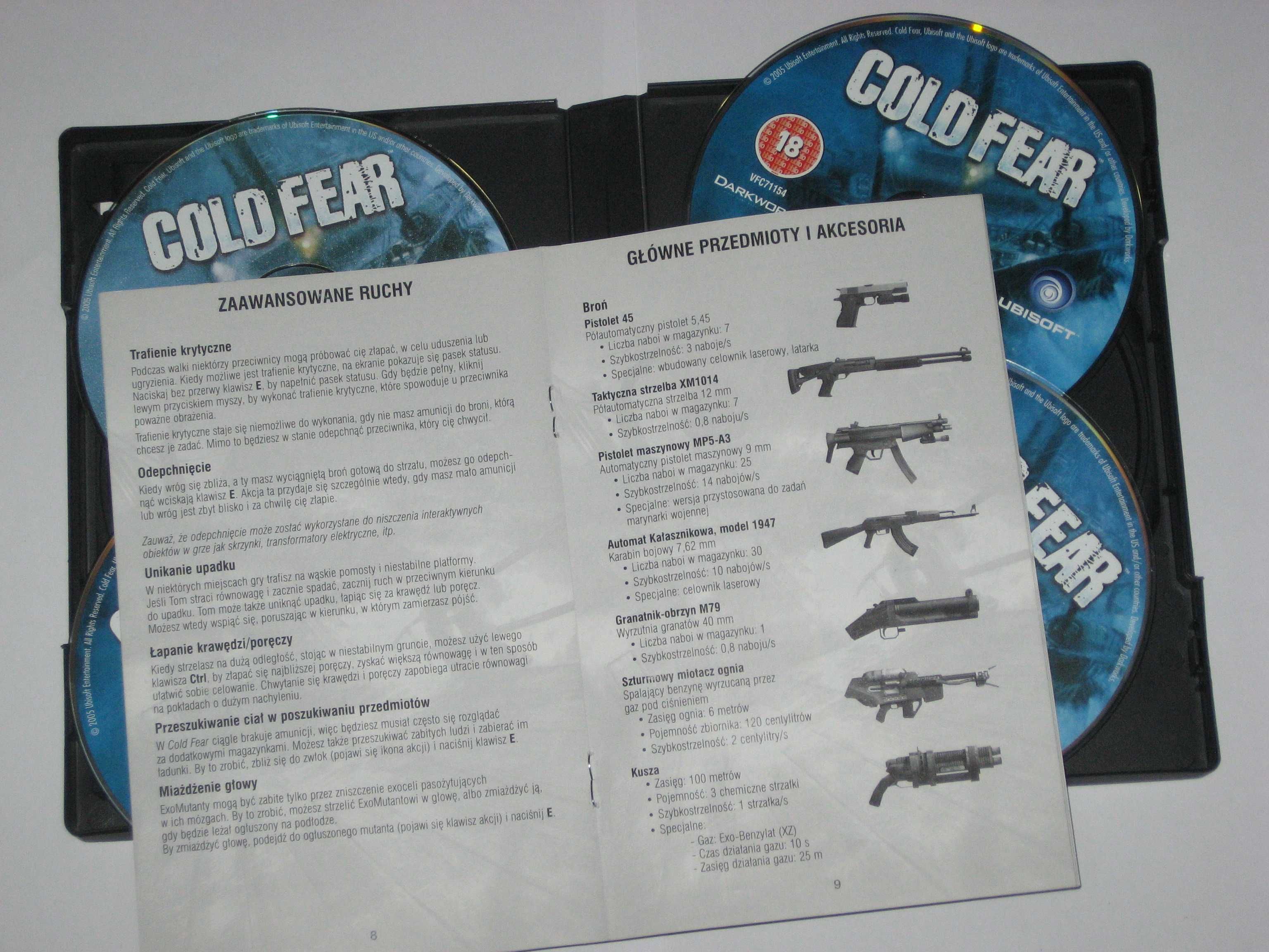 Gra COLD FEAR PC 4CD Etui po polsku! bdb! PC! PL!