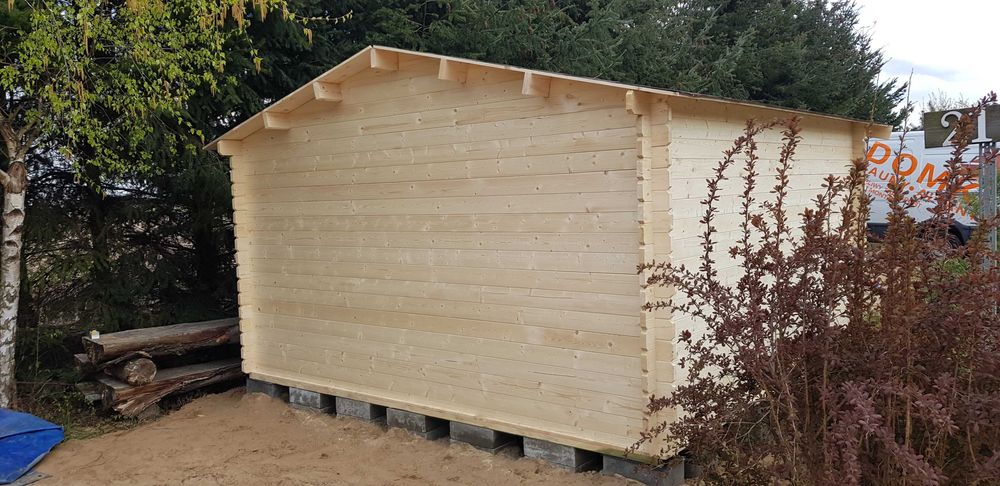 SOLIDNY domek letniskowy z balika aż 34 mm* 400 x 400 * 16 m2*ogrodowy