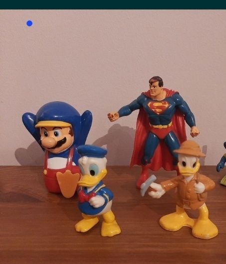 figuras duffy  Perna Longa bruxinhas disney Schleich  super homem