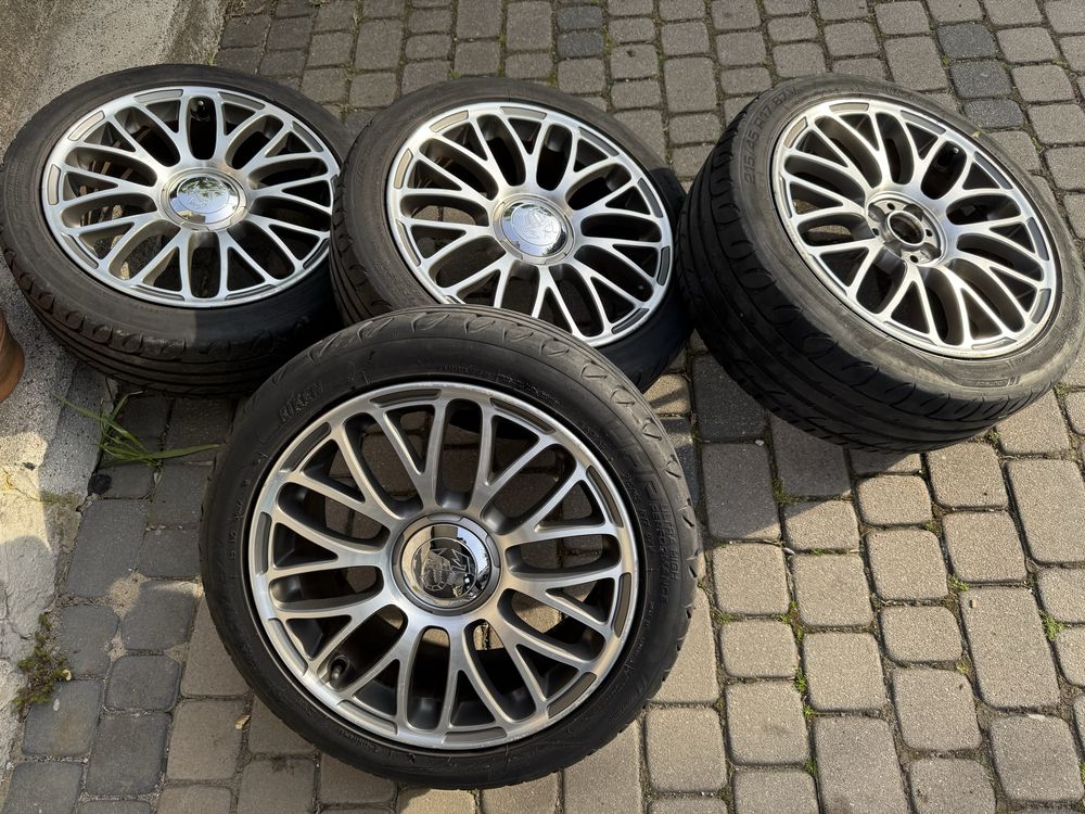 Felgi z oponami 4x98 Fiat Abarth 7.0x17 ET38 + 215/45R17