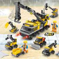Лего набор КРАН- ТЕХНИКА строительная 6в1 Lego строители Конструктор