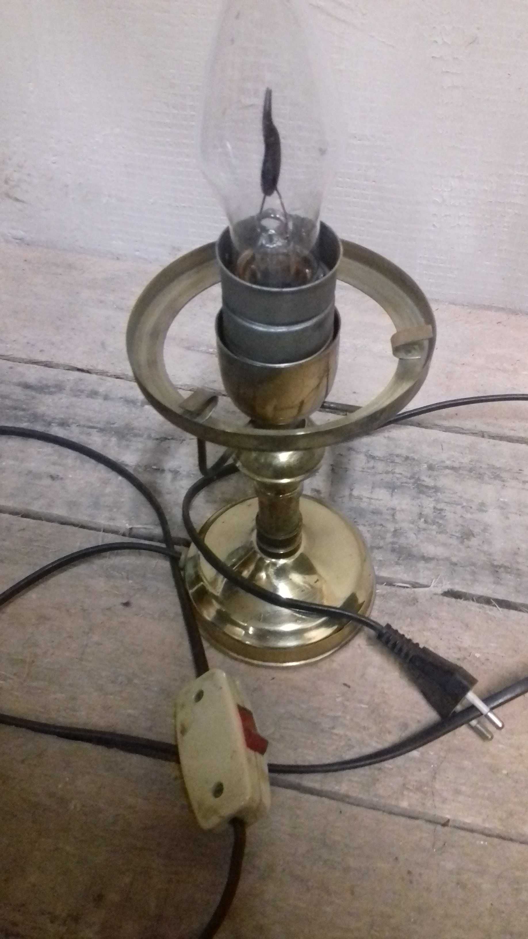 Stara lampka świecznik lampa zabytek PRL