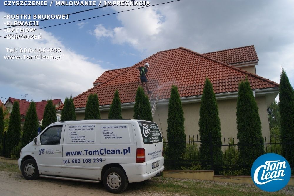 Tom Clean' Czyszczenie Malowanie (Dachów,Elewacji,Kostki Brukowej,Hal)
