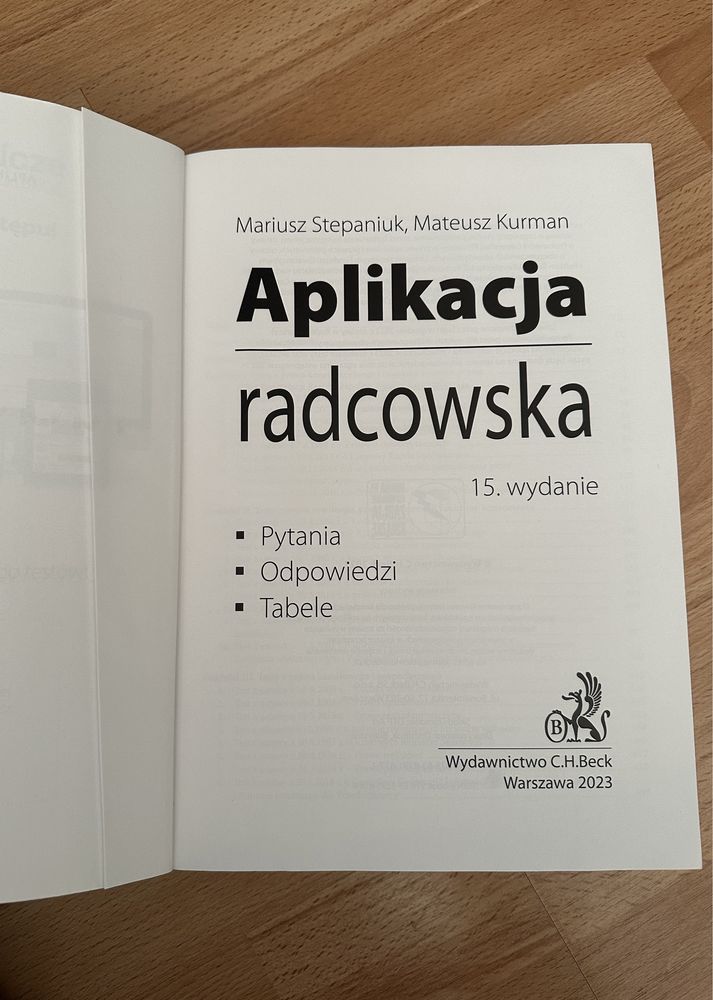 Aplikacja radcowska testy Mariusz Stepaniuk