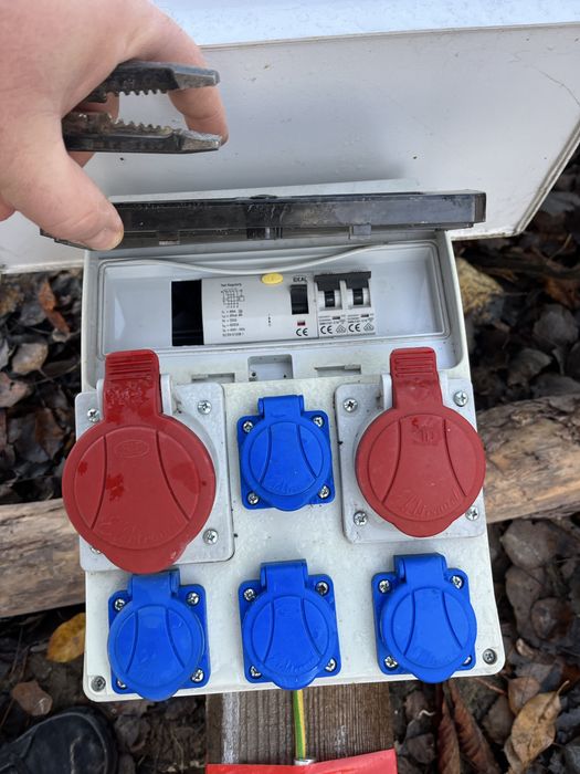 Skrzynka elektryczna przyłącze budowlane, rozdzielnia