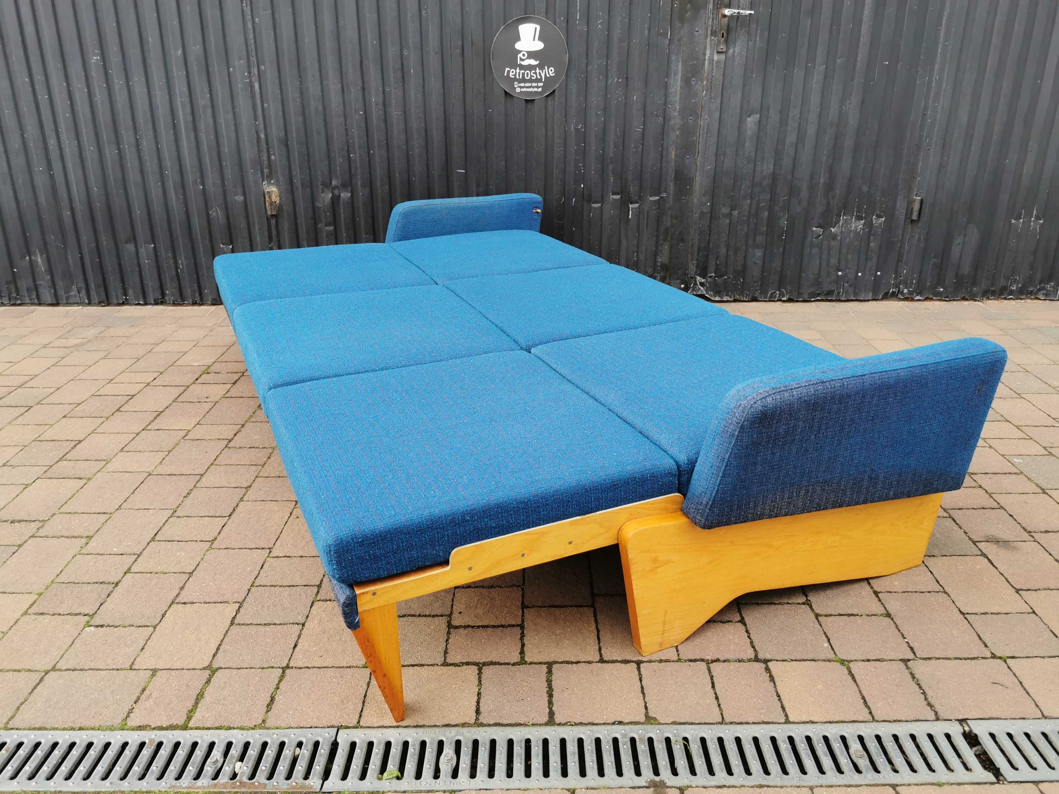 Sofa, kanapa rozsuwana JITONA, Czechosłowacja '60-'70 Design, PRL