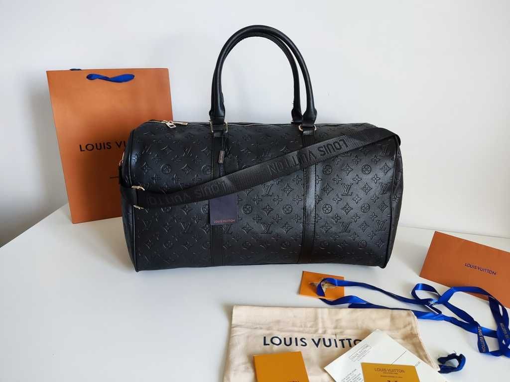 Louis Vuitton Torba podróżna, na siłownię, weekendowa, skóra 90-43