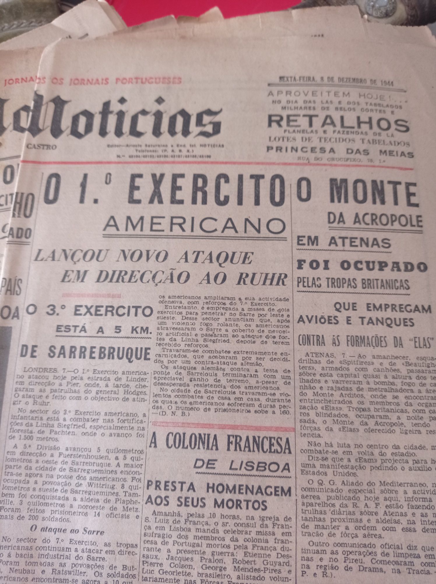 Jornal de notícias WW2