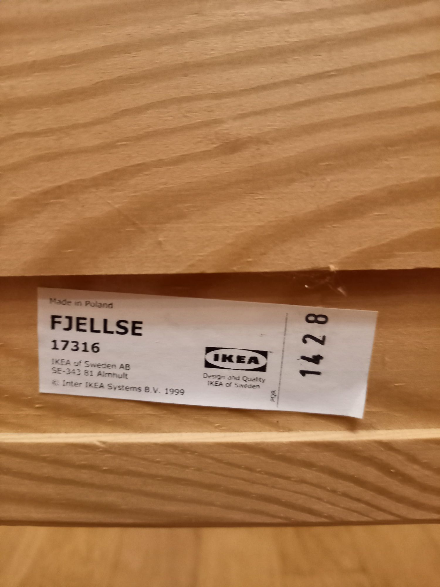 Łóżko drewniane IKEA 90 x200 cm (rama + stelaż+ materac]