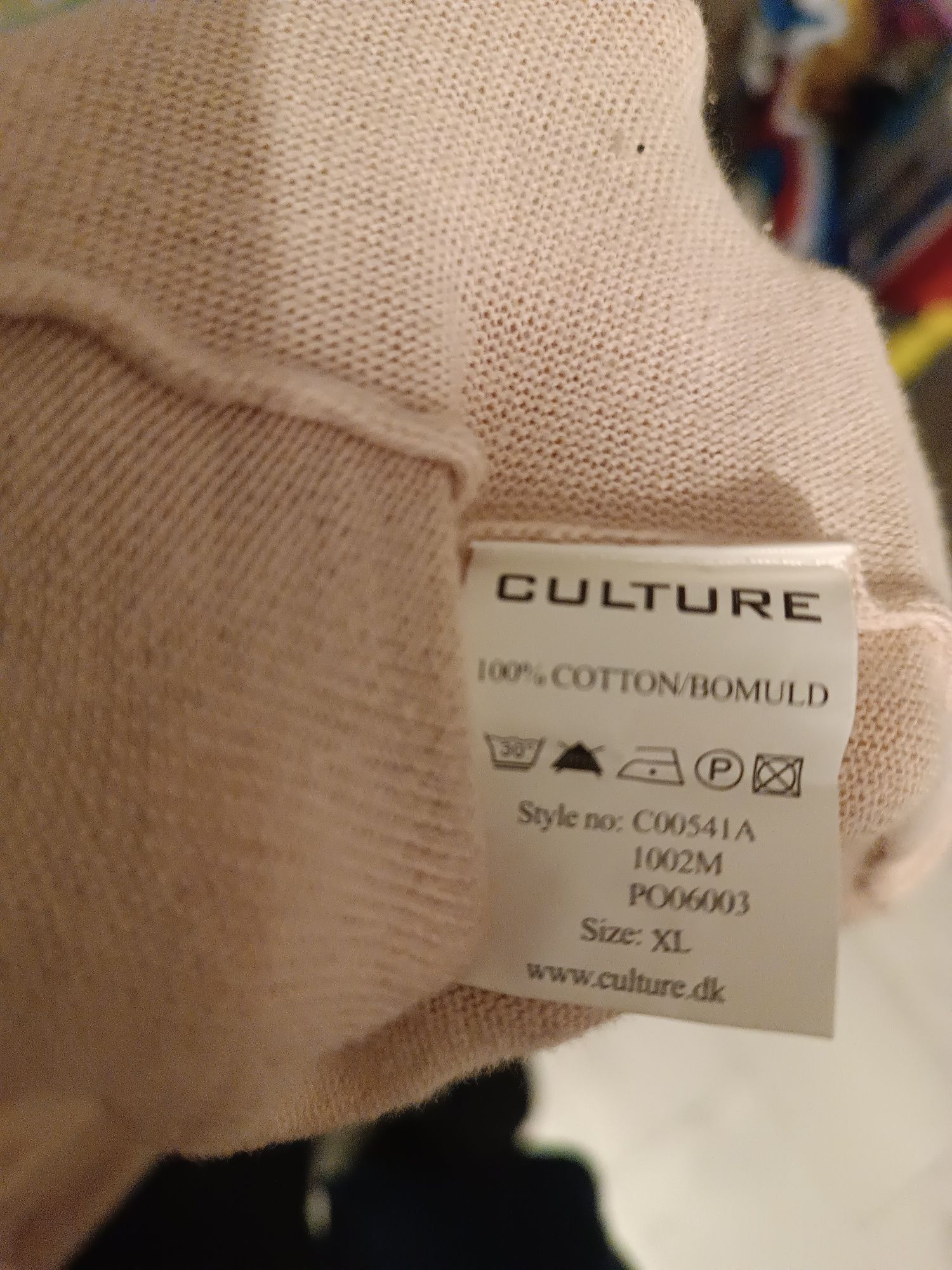 Sweter różowy asymetryczny pudrowy róż z marszczeniem l xl