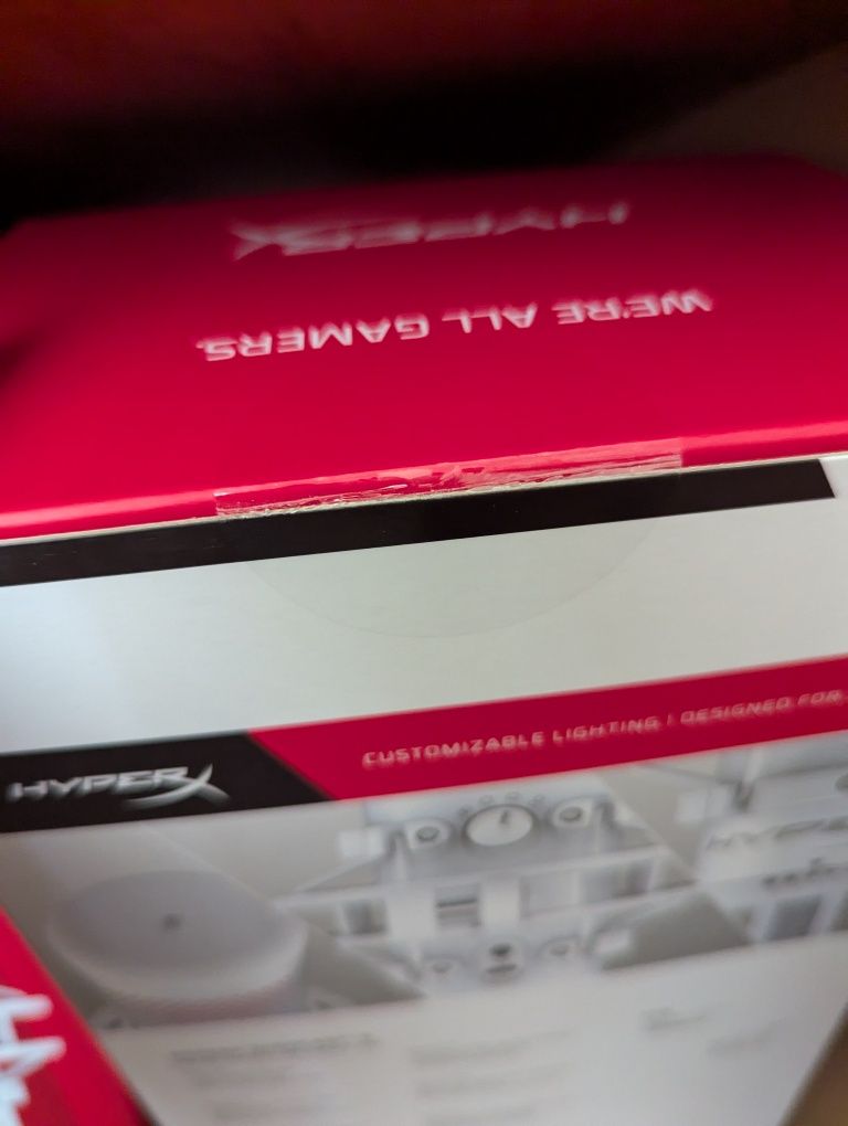 Мікрофон для ПК/для стрімінгу, подкастів HyperX QuadCast S White білий