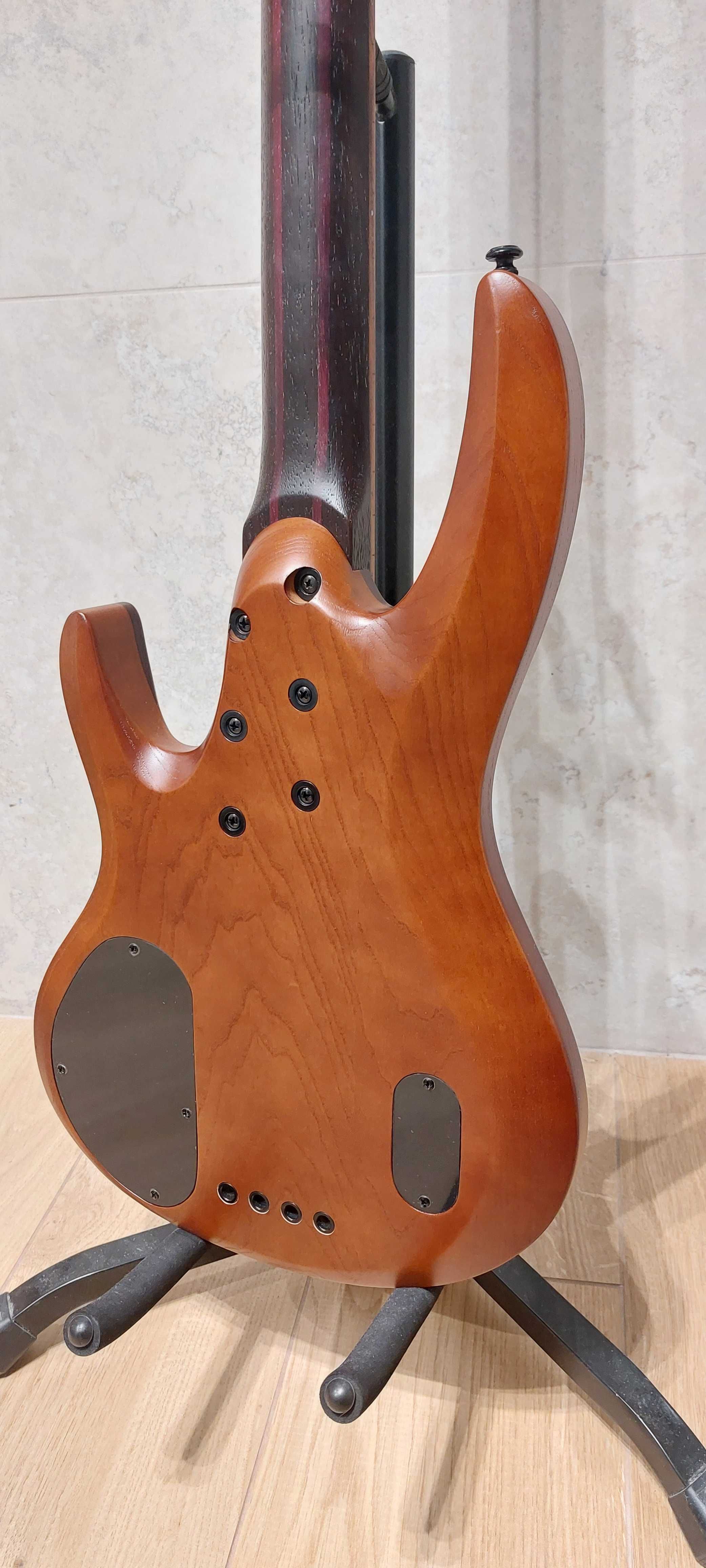 Gitara basowa ESP LTD Deluxe B-1004 NS - stan idealny Nordstrand Gotoh