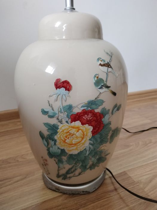 Duża lampka nocna.Szklo.Prl.Starocie.