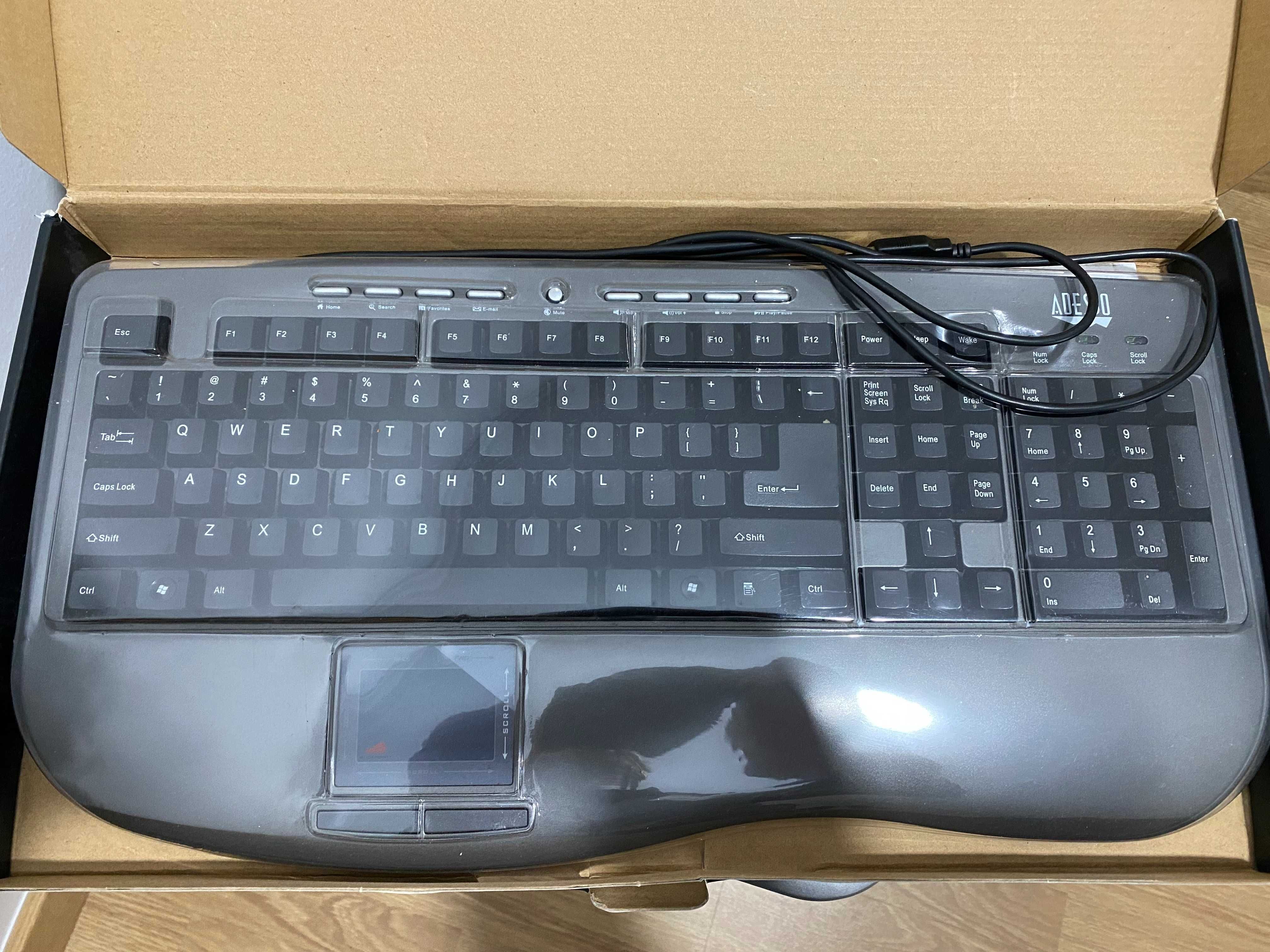 Teclado Adesso AKB-430UG Win-Touch Pro Desktop - Glidepoint Touchpad