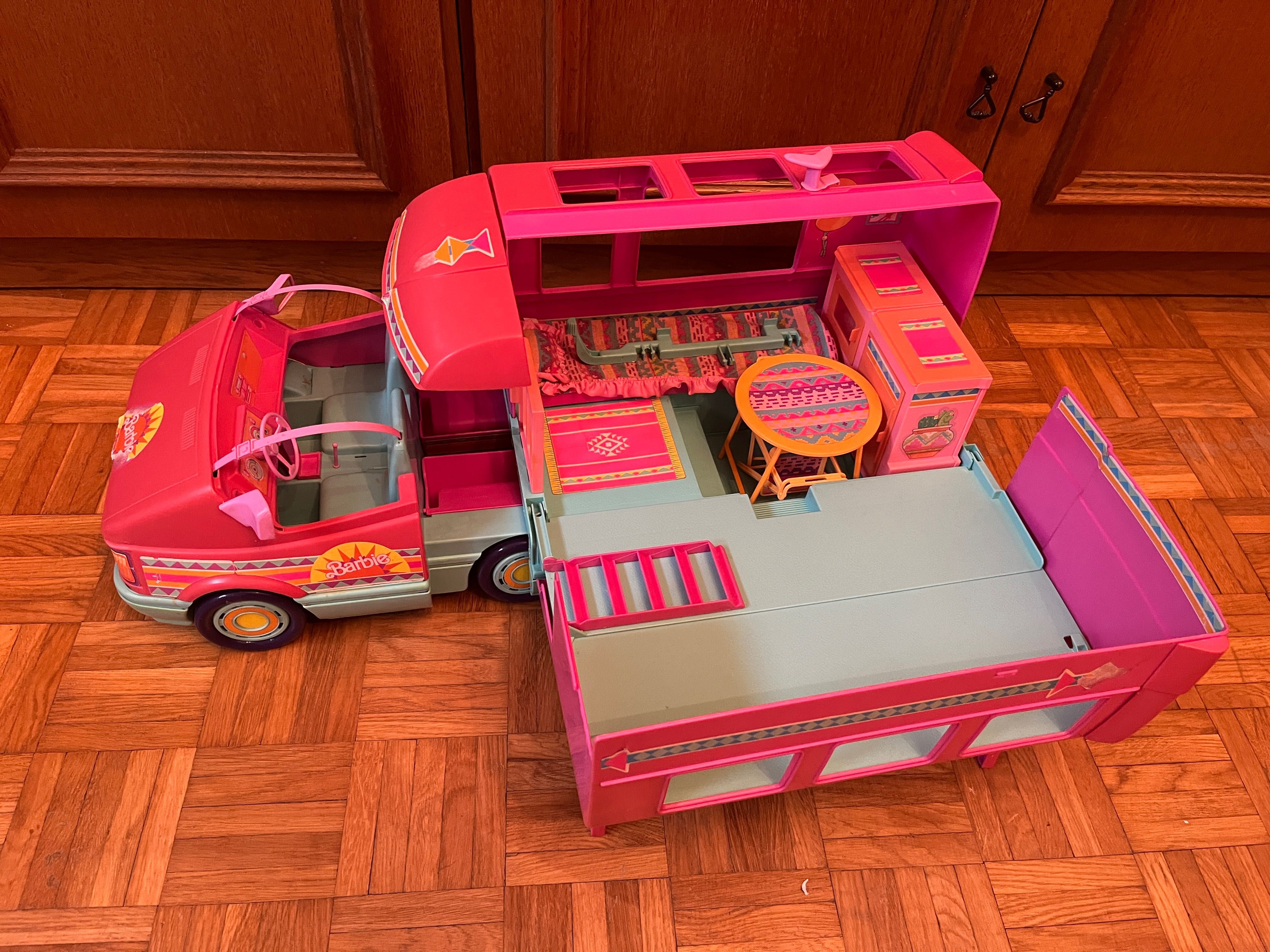 Vintage BARBIE Western Fun Motor Home - kamper Barbie z 1989