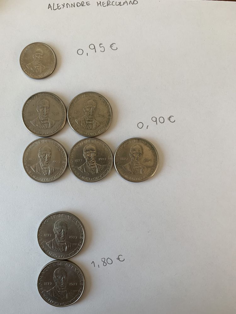 moedas centenário da morte de alexandre herculano