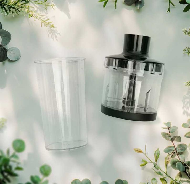 Blender ręczny 1500W czarny Berdsen tytanowe ostrza wielofunkcyjny 6w1