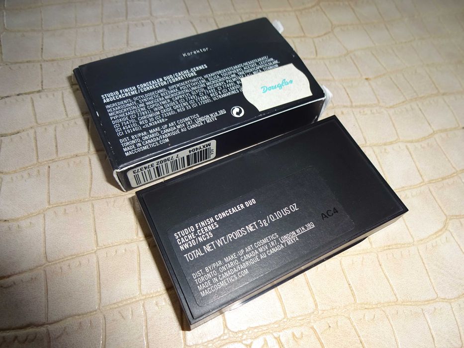 MAC studio finish concealer duo cache cernes korektor pod oczy
