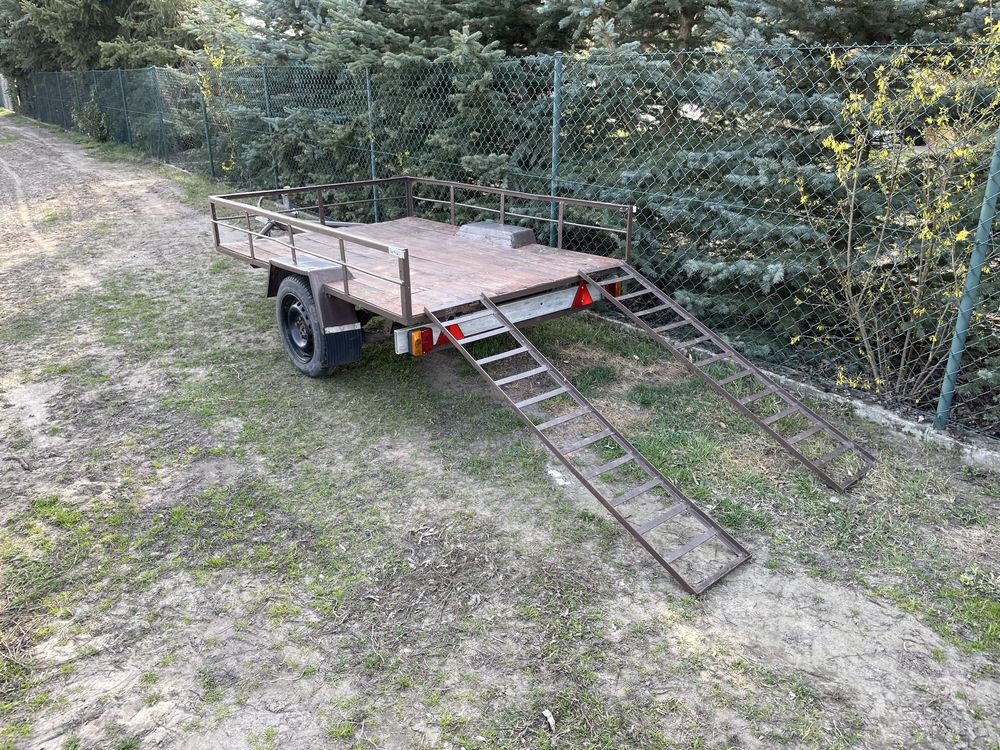 Przyczepka lekka z najazdami Platforma do Quada szeroka 130cm