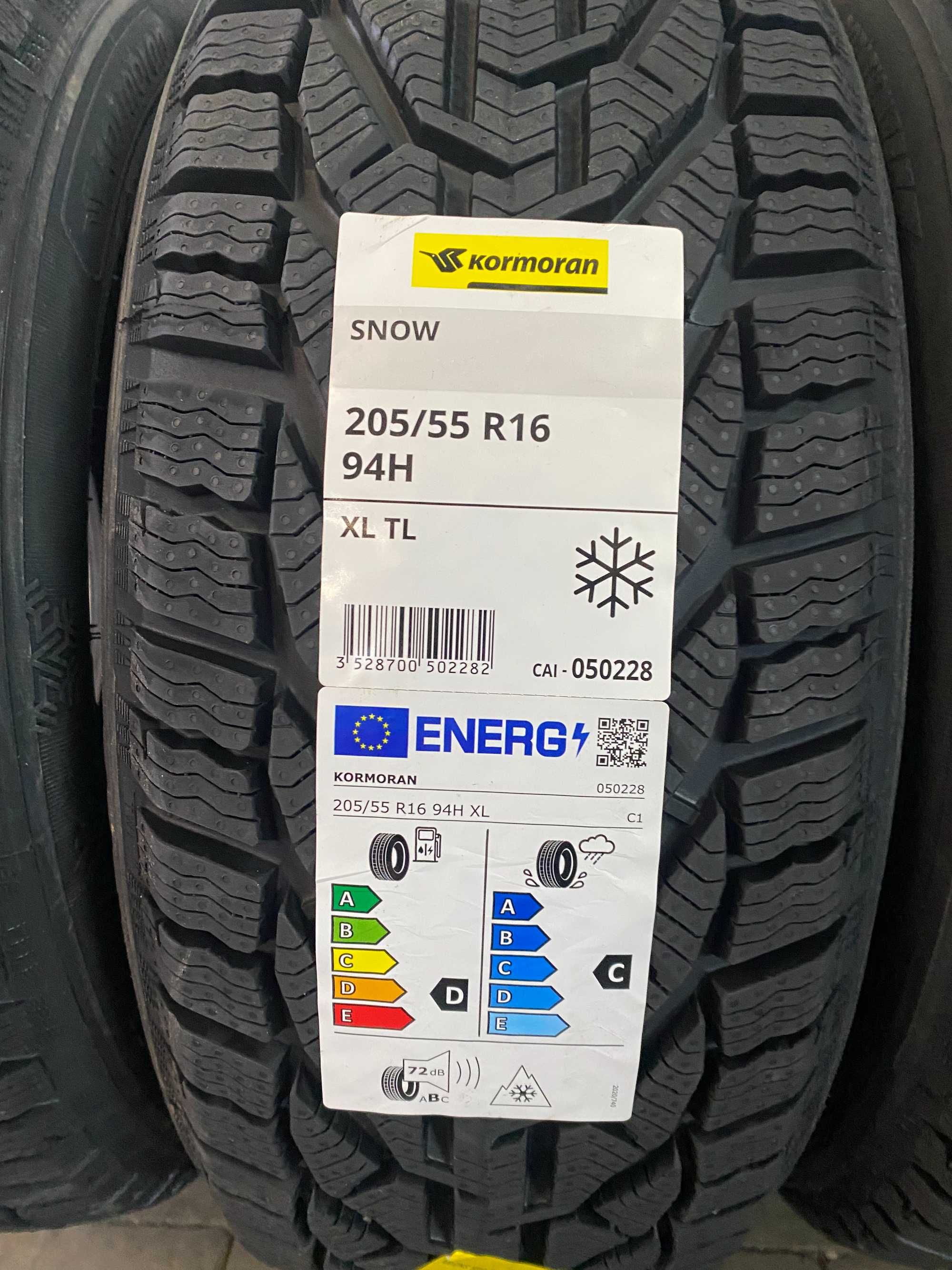 4x 205/55 R.16 94H XL Kormoran Snow 2024 zimowa