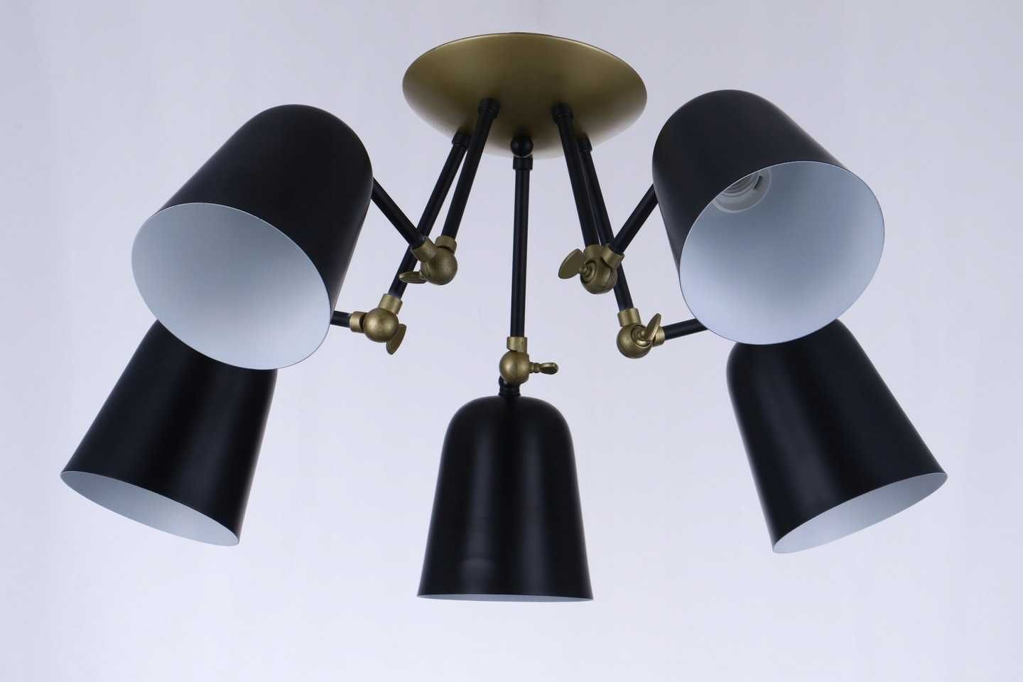 żyrandol Lampa sufitowa LOFT RETRO Edison 5x E27
