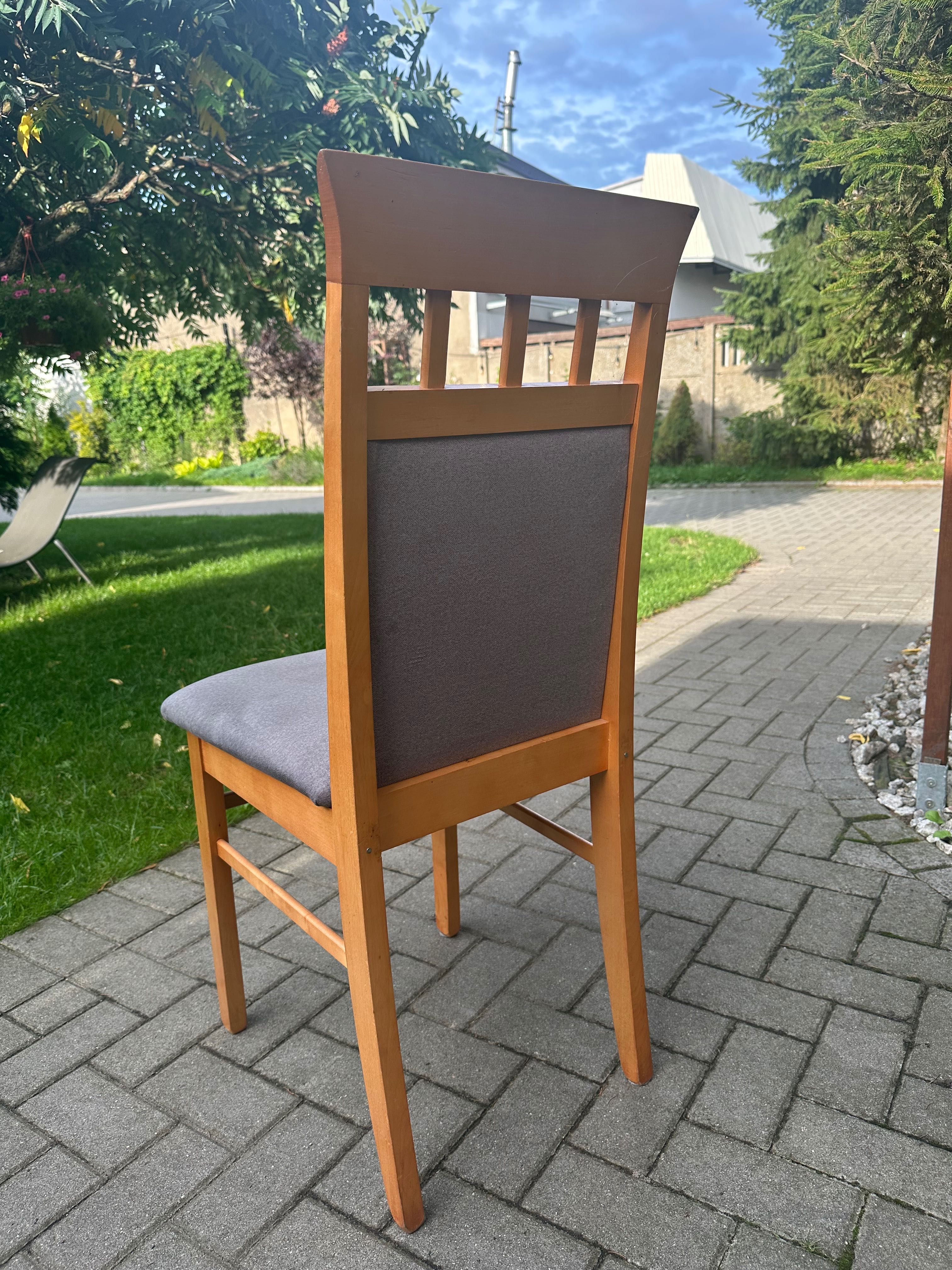Stół rozkładany 90 na 175/217 + 6 krzeseł