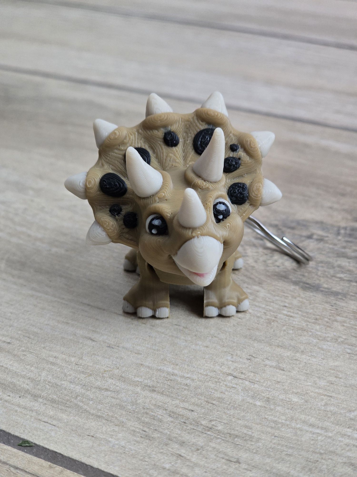 Breloczek Triceratops 3d - Brelok Druk3d fidget Keychain mixGadzet