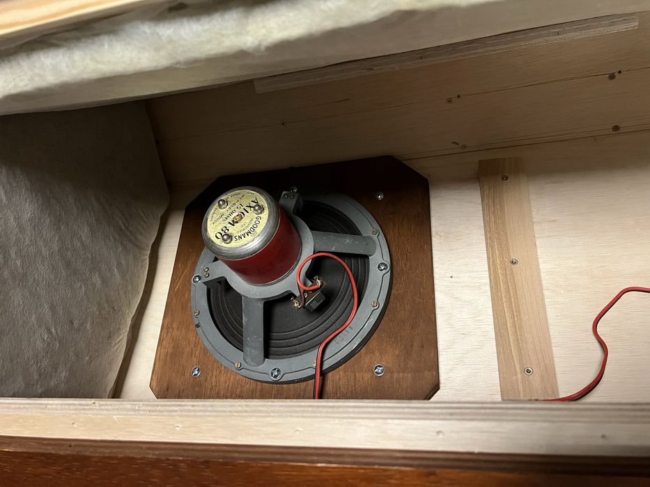 Goodmans Axiom 80, obudowa Corner Canterbury 12", Tannoy HPD, Gold