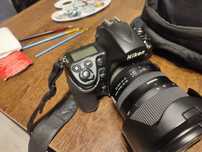 Nikon D700, 85 i 50 1.8, lampa Nissin Di866 II,statyw,plecak