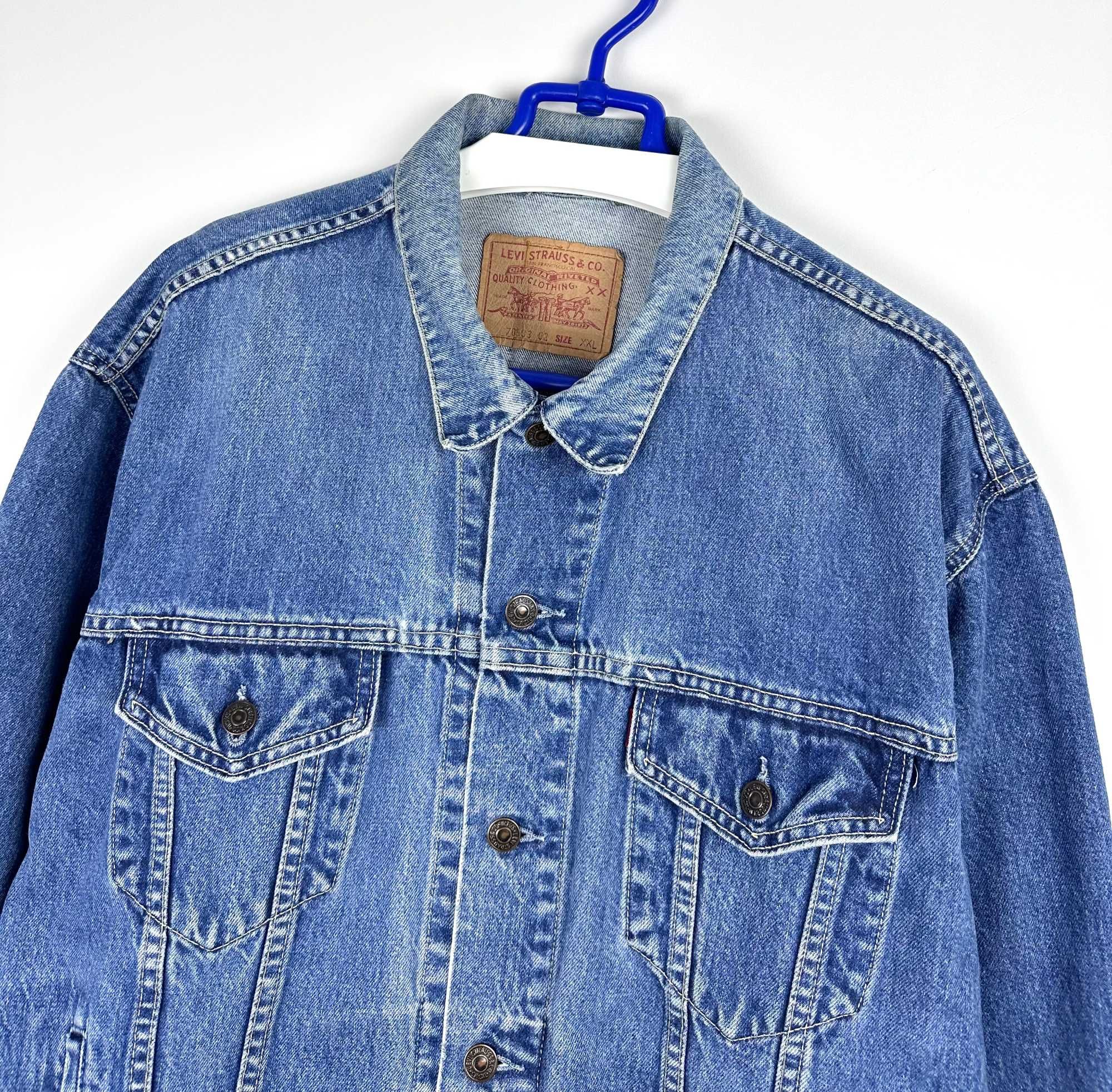 Kurtka jeansowa Levis Strauss katana męska denim r. XL