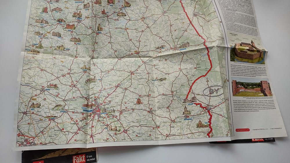 Mapa turystyczna polski 1-3 Fakt