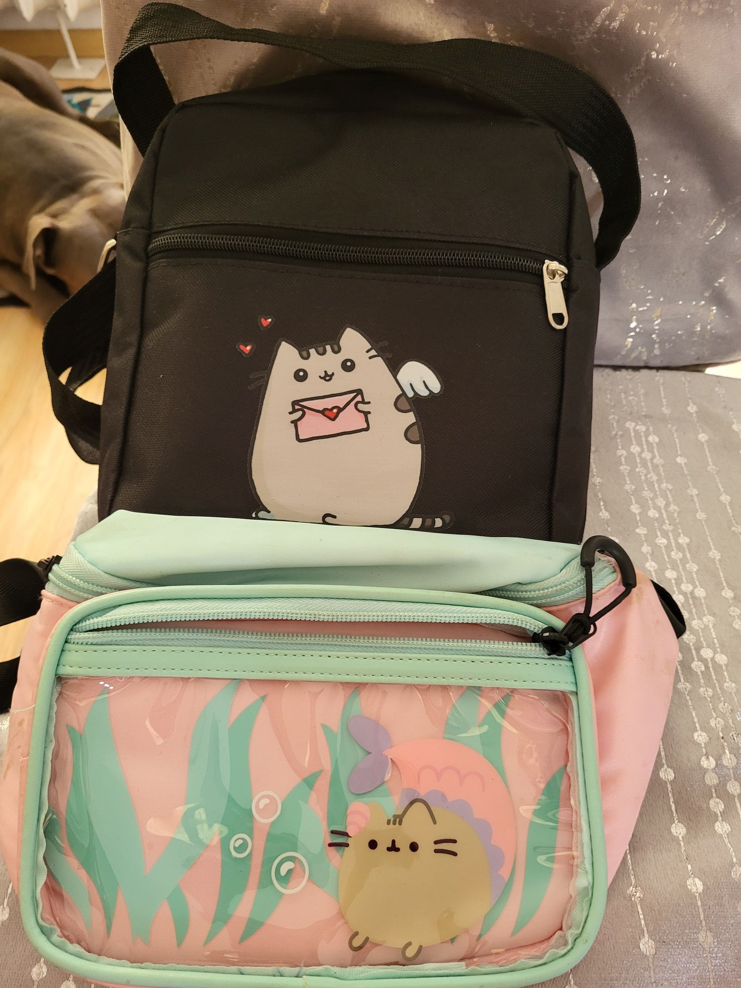 Plecak pusheen z torebką oraz nerką z tej samej serii