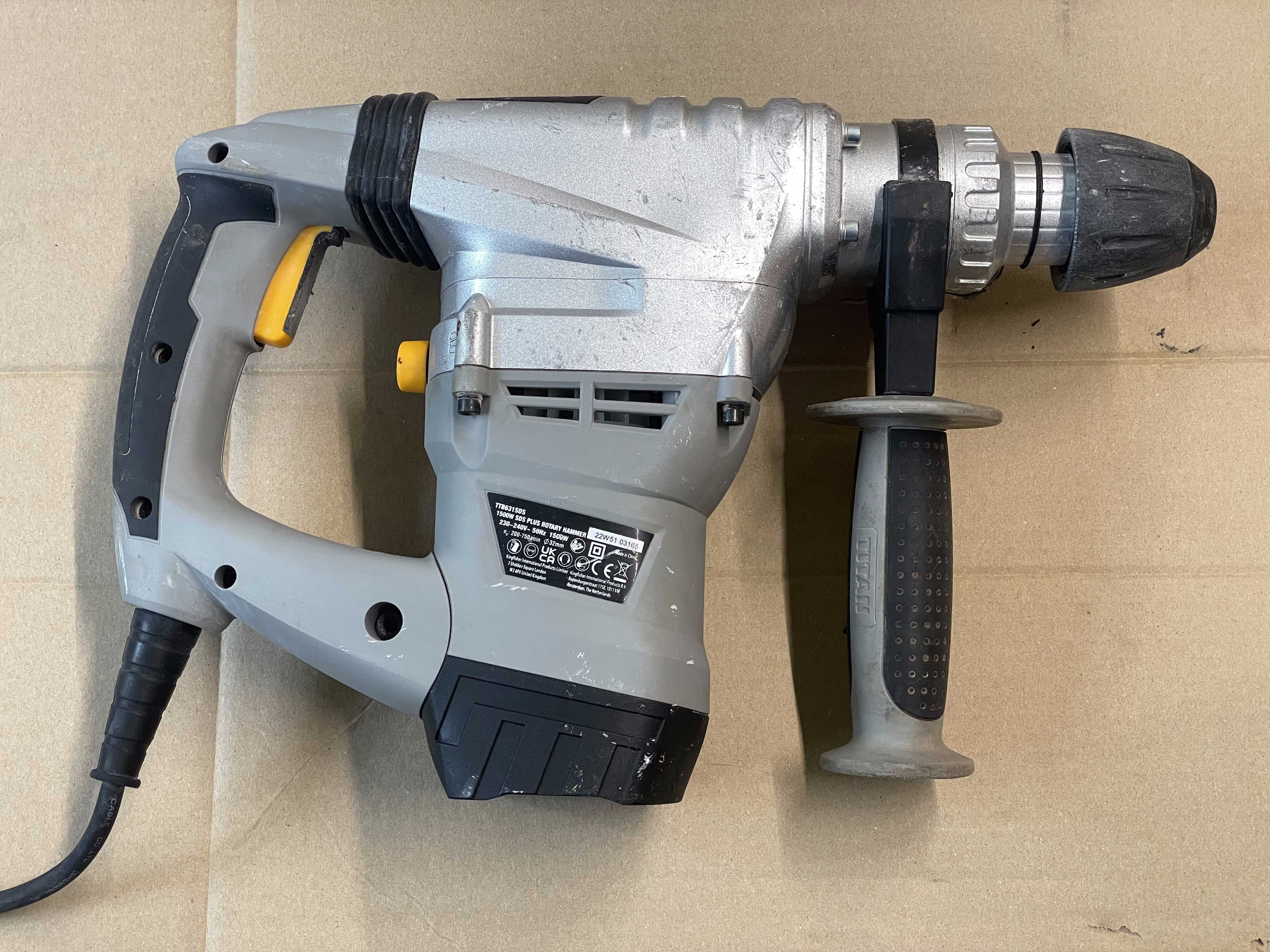 Titan MOCNA Młotowiertarka Młot udarowy 1500W 8J 230V TTB631SDS F-VAT