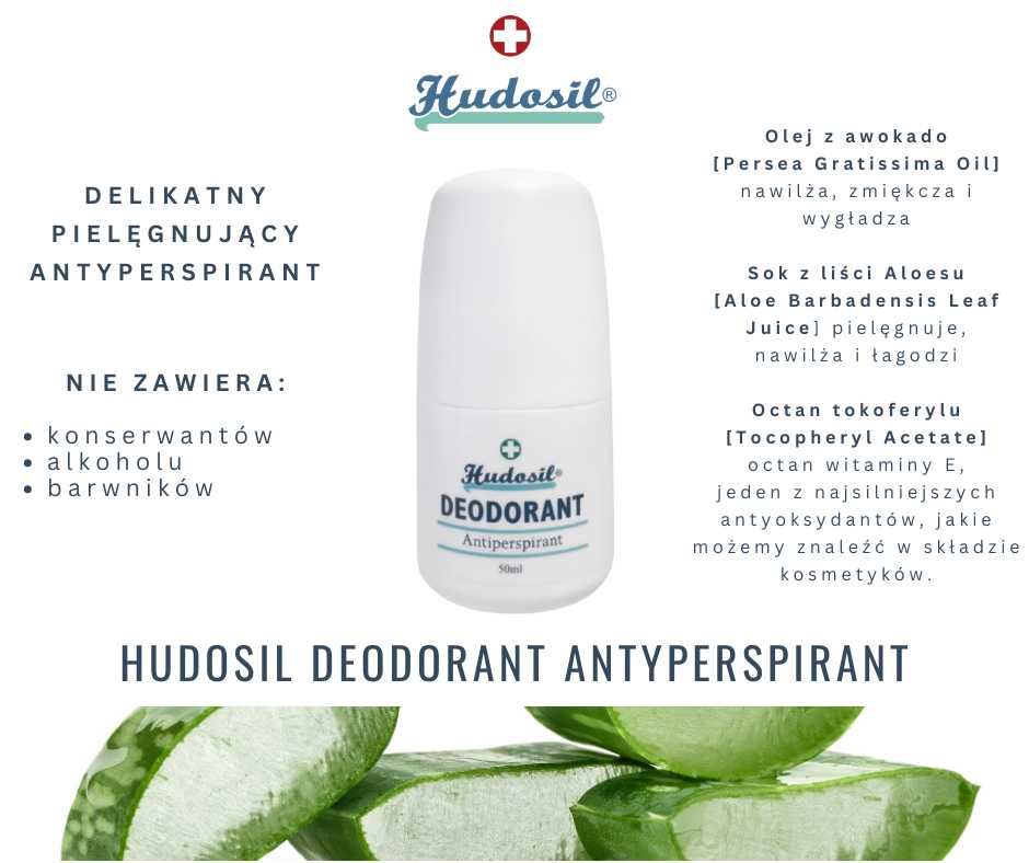 Hudosil Deodorant Antyperspirant 50ml | Oryginalny ze Szwecji