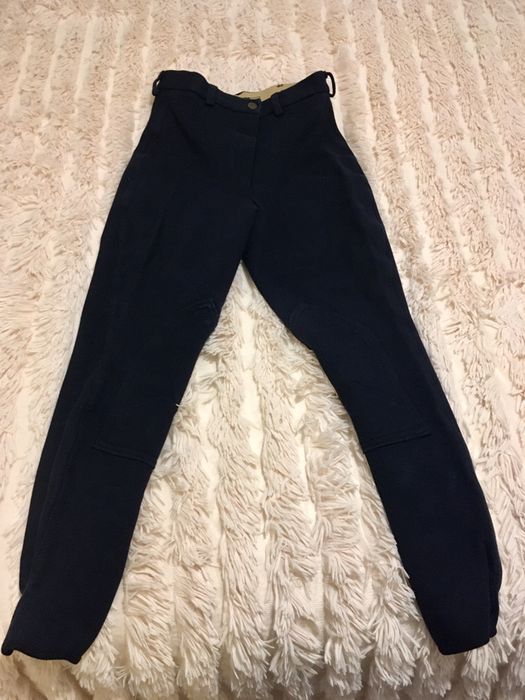 Calças de montar azuis