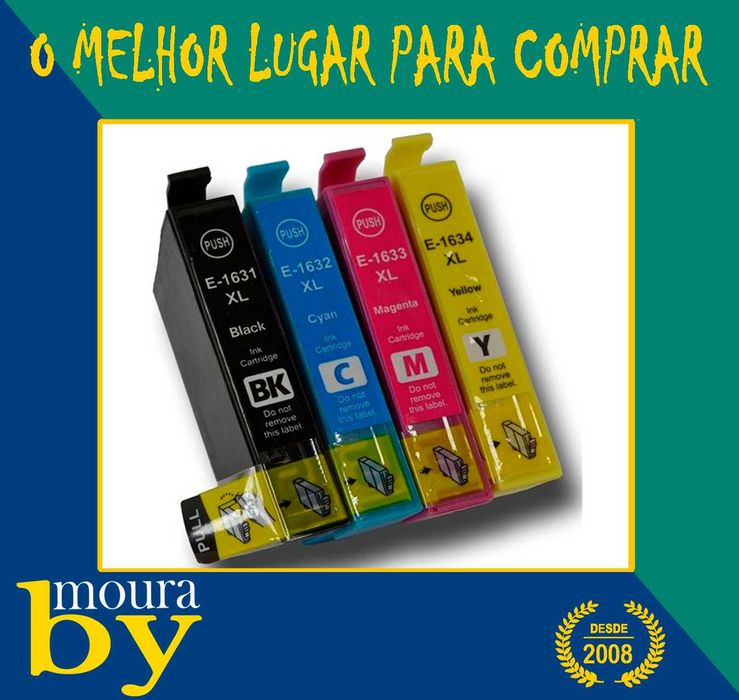 Kit 4 Tinteiros para Epson 16 XL Epson Caneta 16xl